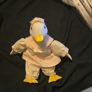 Russ Berrie Duck Porcelain Doll 5" Tall "Vintage"